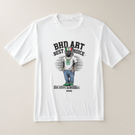 Minimalistischer T - Shirt Design BHD ART Fett Sil