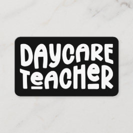 Minimalistischer Tageslehrer Visitenkarte