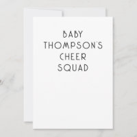 Minimalistischer Text Baby Name Cheke Squad