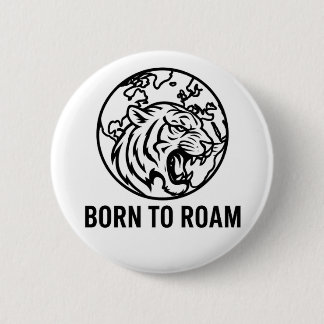 Minimalistischer Tiger-Umriss-Hoodie Button