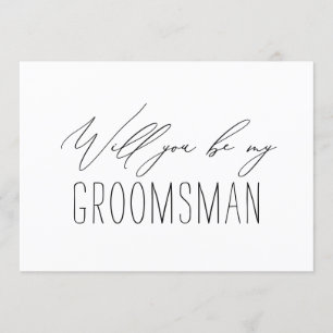 Minimalistischer Trauzeuge Hochzeitskarte Einladung