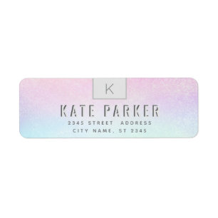 Minimalistischer trendiger holografischer Monogram
