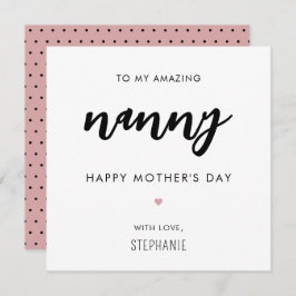 Minimalistischer und moderner Tag der Großmutter Karte