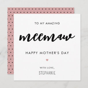 Minimalistischer und moderner Tag der Großmutter Karte