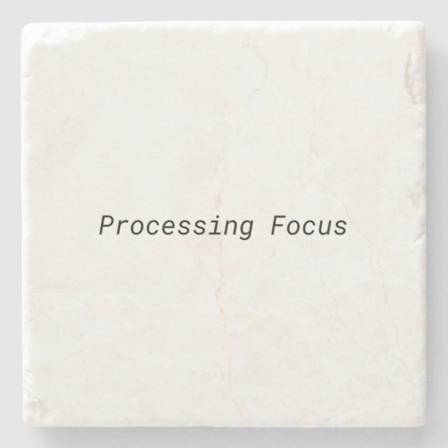 Minimalistischer Untersetzer Processing Focus (Vorderseite)