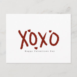 Minimalistischer Valentinstag Cloud-Handschrift Postkarte