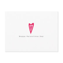 Minimalistischer Valentinstag Einfache Triple Hear