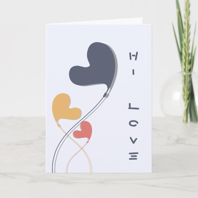 Minimalistischer Valentinstag Feiertagskarte (Vorderseite)