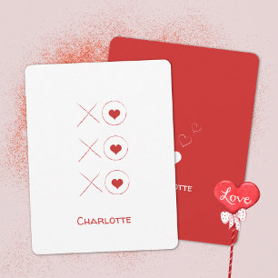 Minimalistischer Valentinstag Feiertagskarte