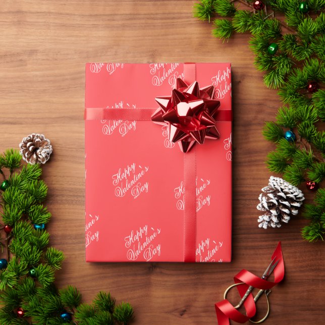 Minimalistischer Valentinstag Liebe Thema Geschenkpapier (Feiertagsgeschenk)