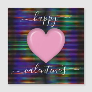 Minimalistischer Valentinstag Magnetkarte