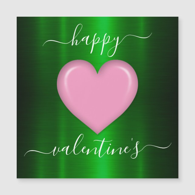 Minimalistischer Valentinstag Magnetkarte (Vorderseite)