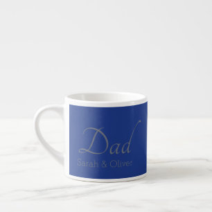 Minimalistischer "Vater" mit Kindernamen - Geschen Espressotasse