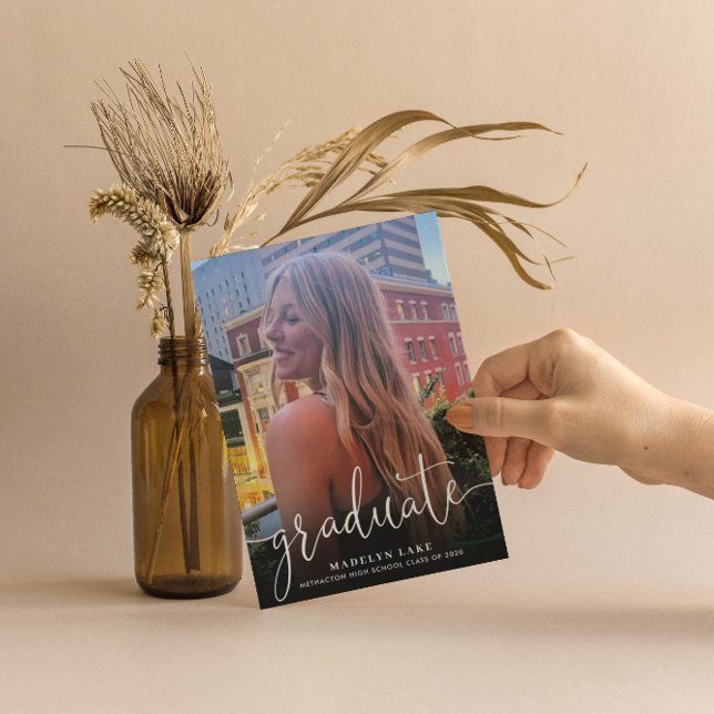 Minimalistischer vertikaler Vierer-Foto 2023-Absch Einladung (Von Creator hochgeladen)