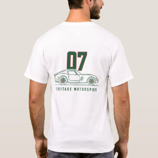 Minimalistischer Vintage-Grand-Prix-Nr.-07-Blockco T-Shirt