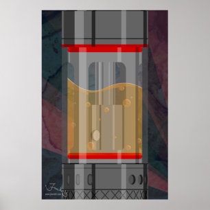 Minimalistischer Vorbehälter Poster