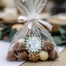Minimalistischer Wald-Babyshower-Gunstaufkleber