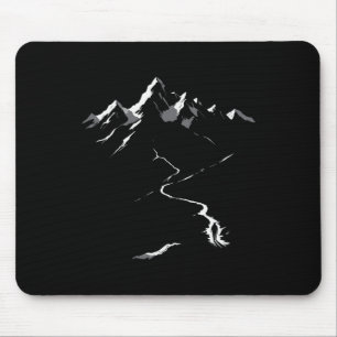 Minimalistischer Wanderer Bergsteigen Einfacher Wa Mousepad