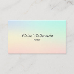 Minimalistischer Wasserfarben-Modern-Professionell Visitenkarte