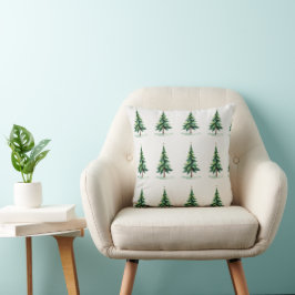 Minimalistischer Weihnachts-Kiefernbaum-Verpackung Kissen