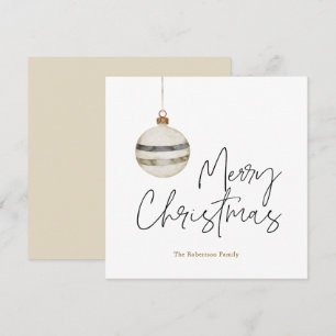 Minimalistischer Weihnachtsball Feiertagskarte