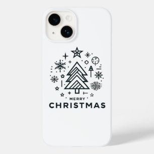 Minimalistischer Weihnachtsbaum Frohe Weihnachtsge Case-Mate iPhone 14 Hülle