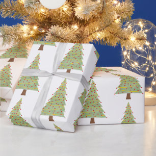 Minimalistischer Weihnachtsbaum Geschenkpapier