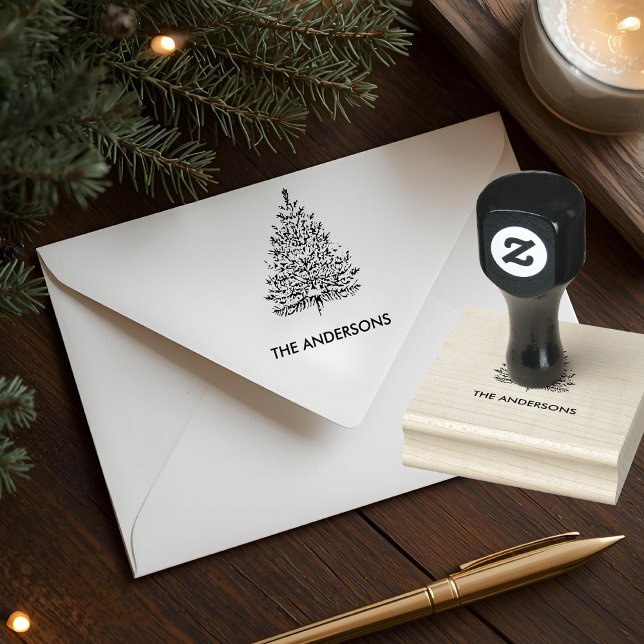 Minimalistischer Weihnachtsbaum Gummistempel (Von Creator hochgeladen)