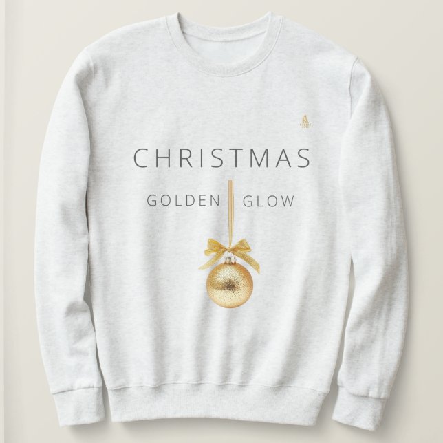 Minimalistischer Weihnachtsbaum in Linienkunst | K Sweatshirt (Design vorne)