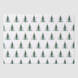 Minimalistischer Weihnachtsbaum Seidenpapier