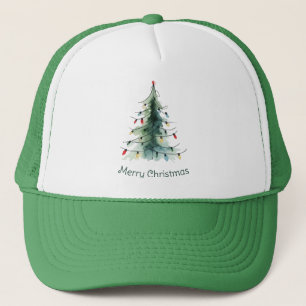 Minimalistischer Weihnachtsbaum Truckerkappe