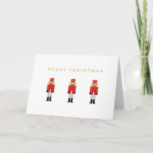 Minimalistischer Weihnachtsfeiertag Red Nutcracker