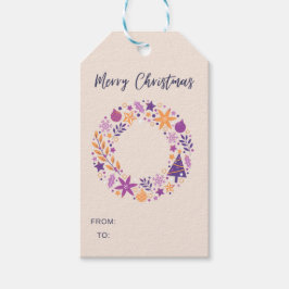 Minimalistischer Weihnachtsgeschenk Geschenkanhänger