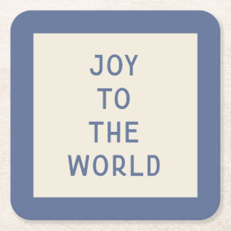 Minimalistischer Weihnachtskarol-Typografie-Unters Rechteckiger Pappuntersetzer