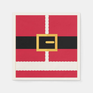 Minimalistischer Weihnachtsmann Weihnachten Serviette