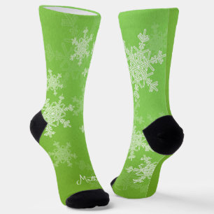 Minimalistischer Weihnachtsname Socken