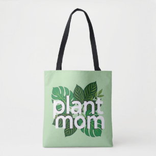 Minimalistischer weißer Text Plant Mom Botanisch
