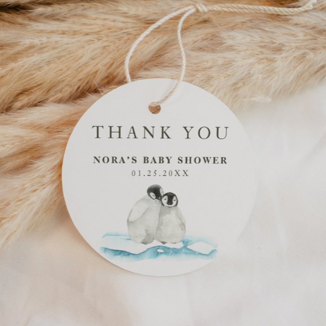 Minimalistischer Winter Arctic Vielen Dank Geschenkanhänger (Von Creator hochgeladen)