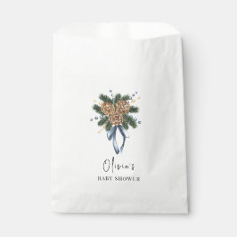 Minimalistischer Winter Weihnachtskranz Kinderdusc Geschenktütchen