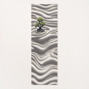 Minimalistischer Zen-Garten-Bonsai-Yogamatte – Med Yogamatte