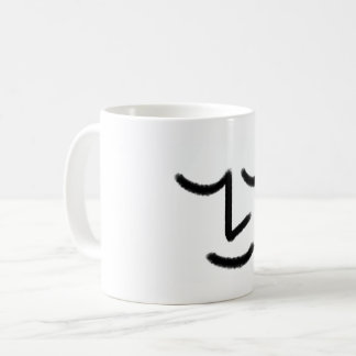 Minimalistischer Zen-Gesichtsmug Kaffeetasse