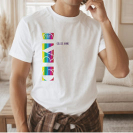 Minimalistisches Abschlussstreifenmuster T-Shirt