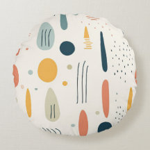 Minimalistisches Abstraktes Boho-Ambiente, runder