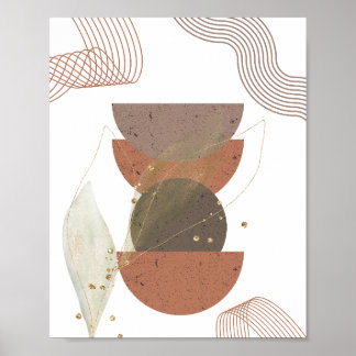 Minimalistisches Abstraktes Boho-Design Poster