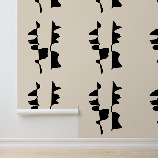 Minimalistisches abstraktes Design - Dual face Tapete (Anwendung)