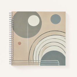 Minimalistisches Abstraktes Notebook Notizbuch