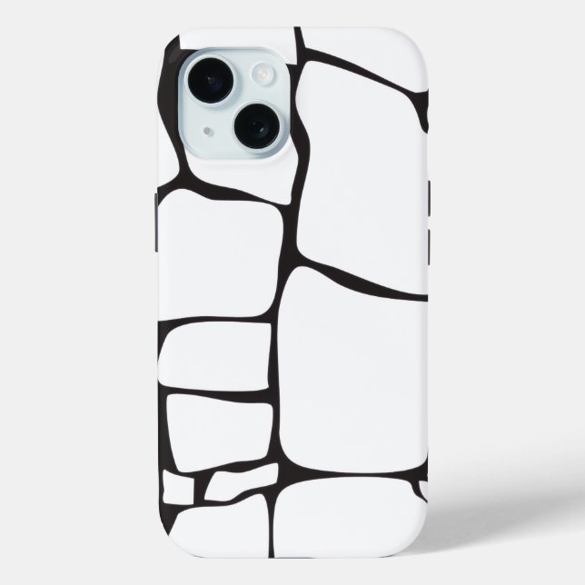 Minimalistisches abstraktes Steinmuster Case-Mate iPhone Hülle (Rückseite)