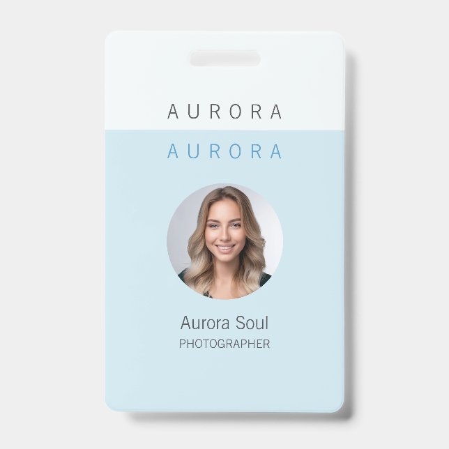 Minimalistisches Abzeichen-ID-Abzeichen mit zwei T Ausweis (Vorderseite)