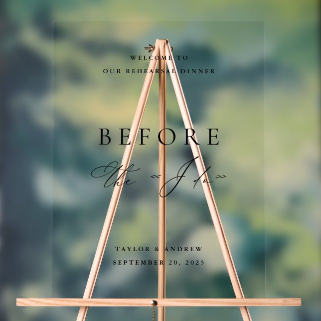 Minimalistisches Acrylic Probe - Begrüßungszeichen Acrylschild (Neutral)