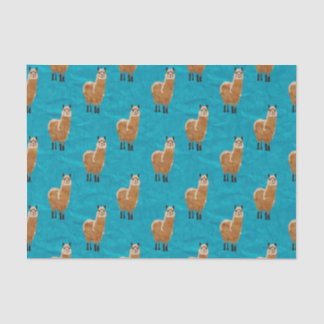 Minimalistisches Alpaca Design Tissue Paper Seidenpapier